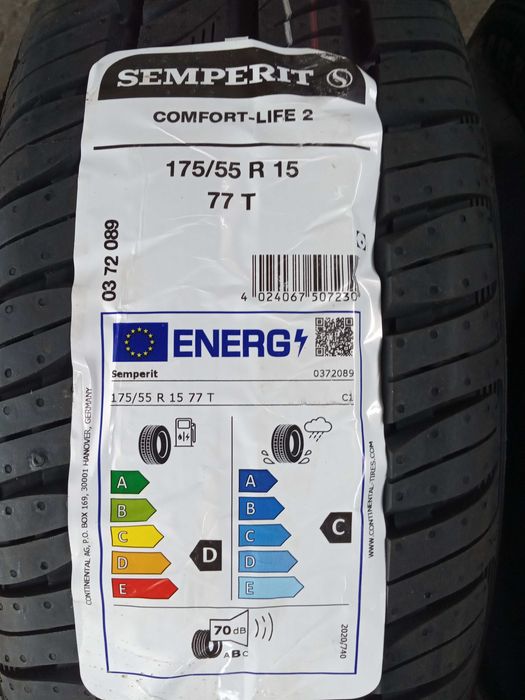 2 Нови летни гуми 175/55R15 Semperit Comfort-Life 2 77T DOT2025 France
