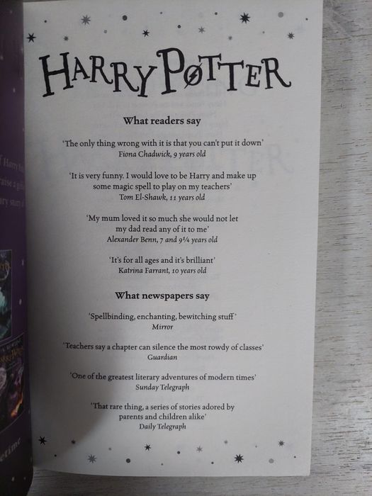 книги Harry Potter в оригинале