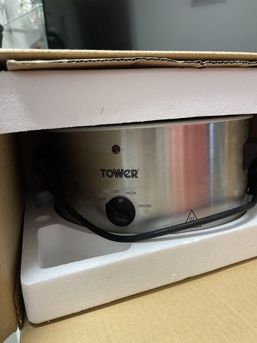 Slow Cooker Tower – 3.5 Litri, Inox, Nou în cutie