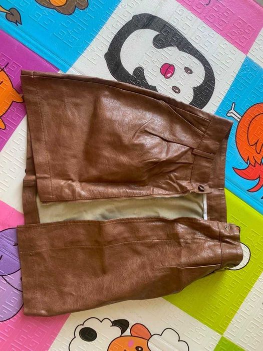 Новая мини юбка из эко кожи