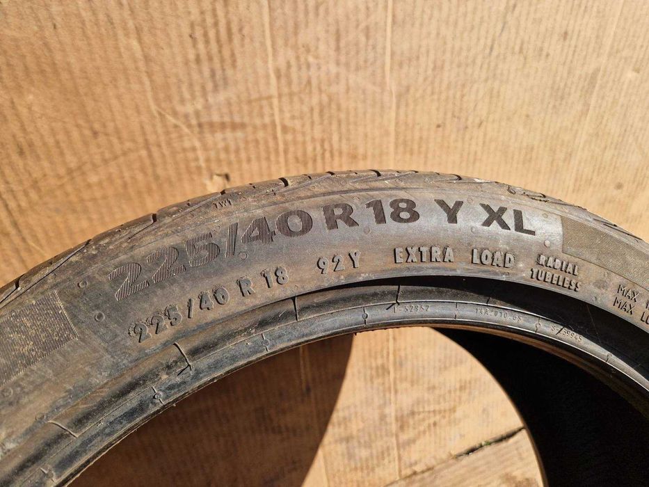 1 Continental R18 225/40 Лятна гума DOT1521