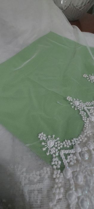 Тюль  сетка айвори