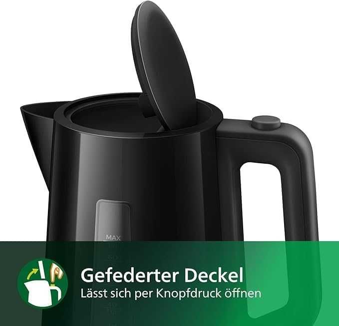 Електрическа кана Philips 1.7L (HD9318/00) Черна
