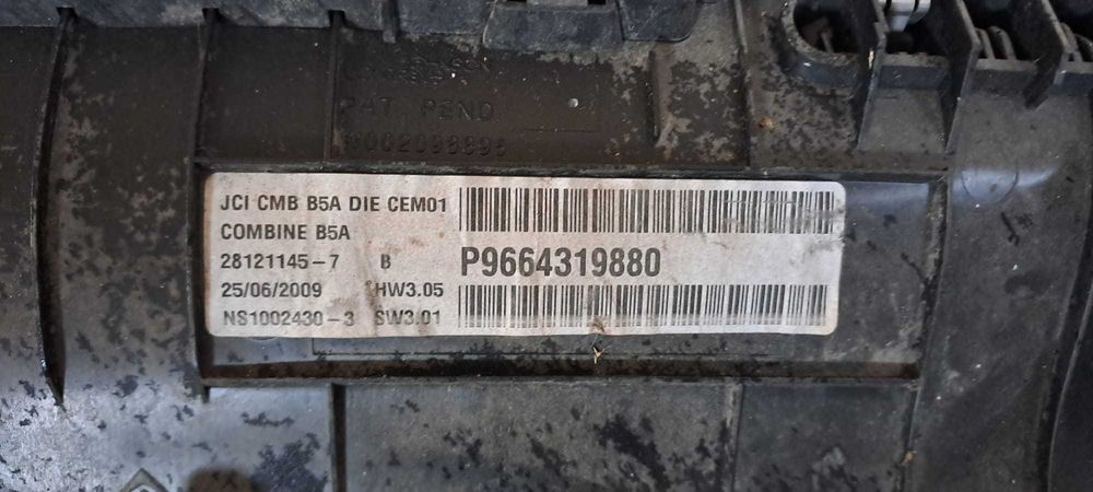 Display bord cod: P9664319880 pentru Citroen C4 generatia 2004 - 2009