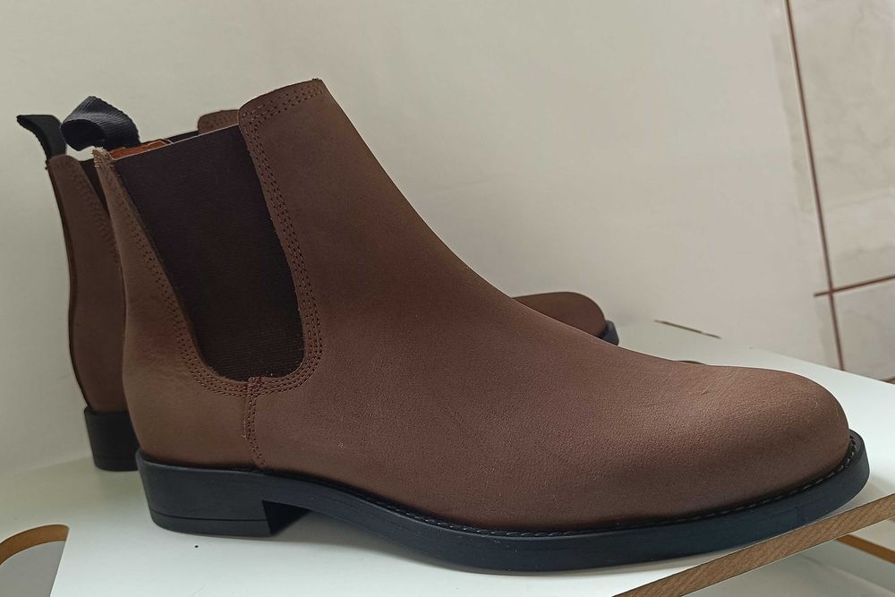 Ghete chelsea 42 plain toe Shoe The Bear NOI piele naturala moale