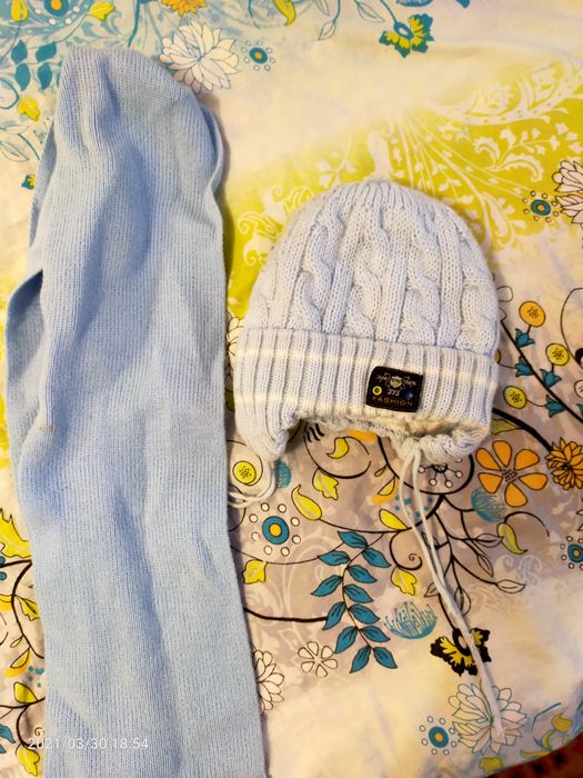 Детские шапка и шарф