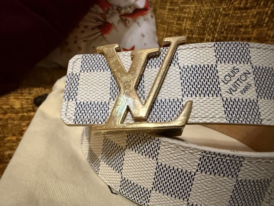 Louis Vuitton Initiales damier azur оригинален дамски колан