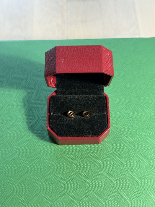 NOI ! Cercei Love Cartier / Roz Aur / cadou Valentine's Day