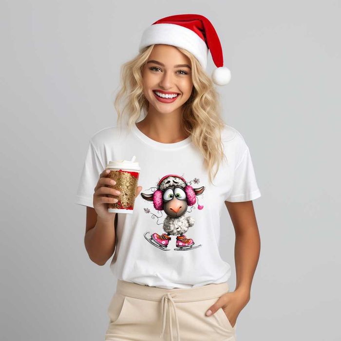 Дамски тениски със забавни овце, различни модели