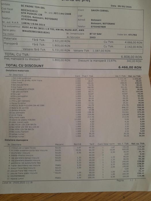 Audi a4 b6 schimb sau vand