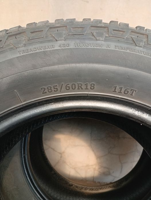Шины летние б/у 285/60/18
