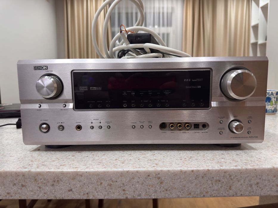 Аудиосистема Denon + 2 колонки и саб буфер