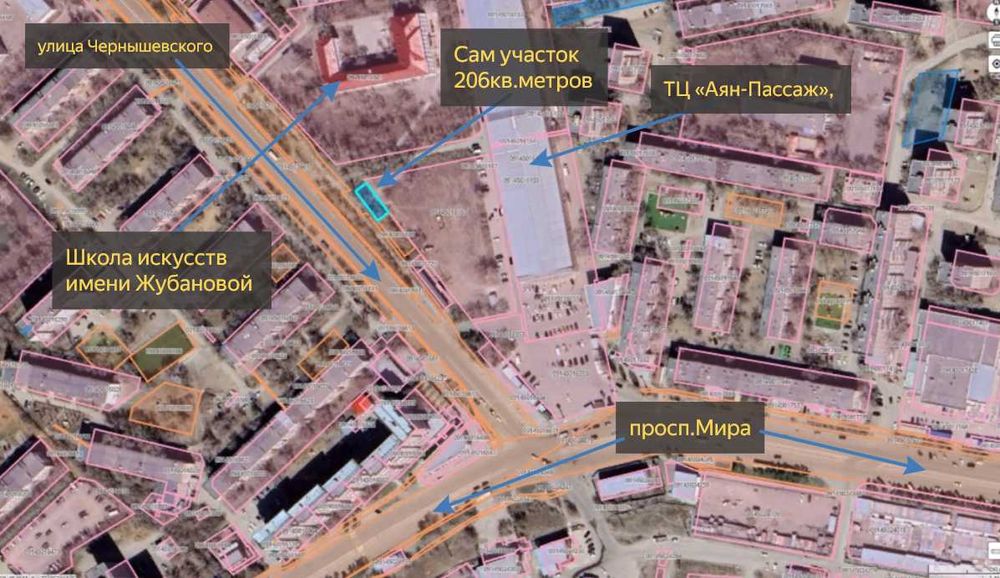 Участок под кафе быстрого питания 206кв.метров