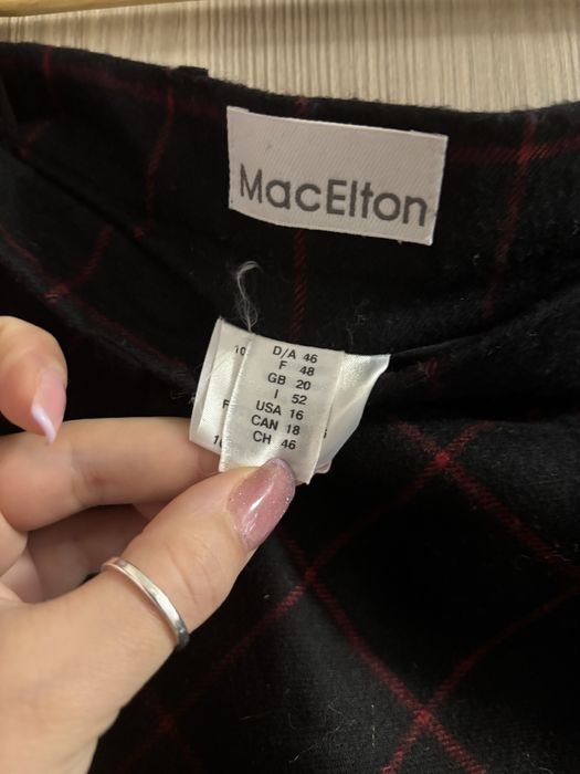 Две вълнени поли / сива и черна на ромбове