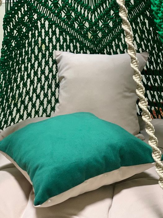 Кресло гамак макраме для интерьера комнаты, террасы, балкона, двора