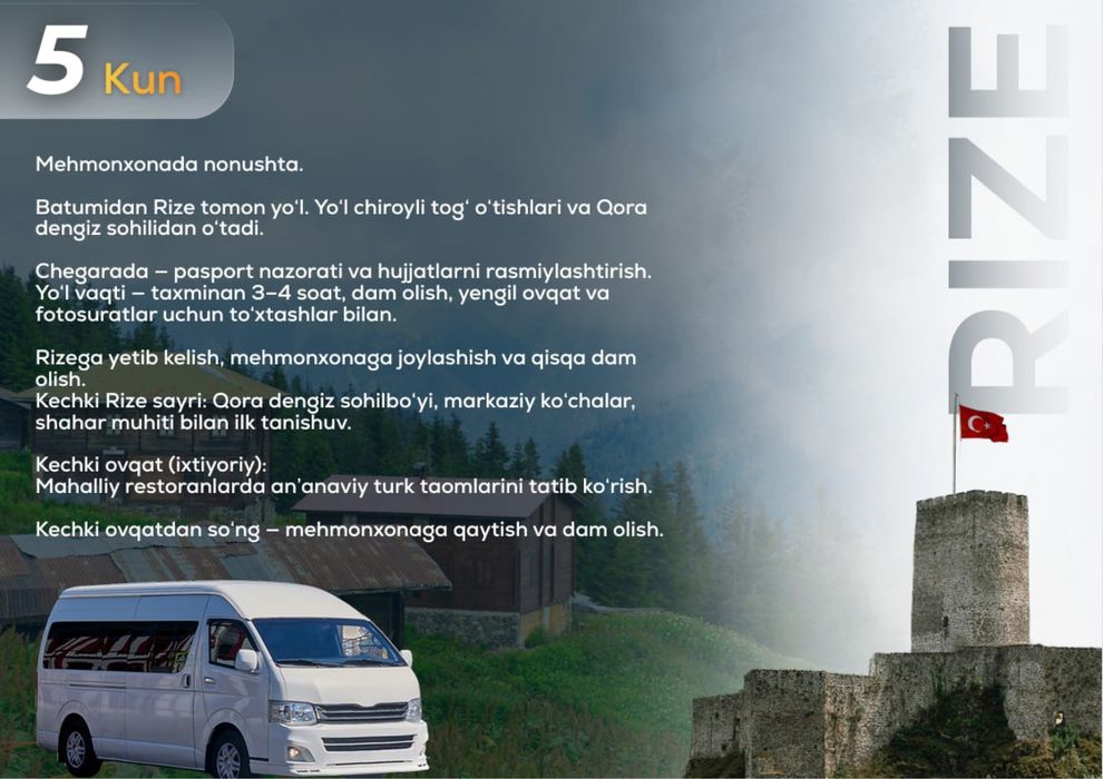 Batumi+Trabzon ekskursiyali tur