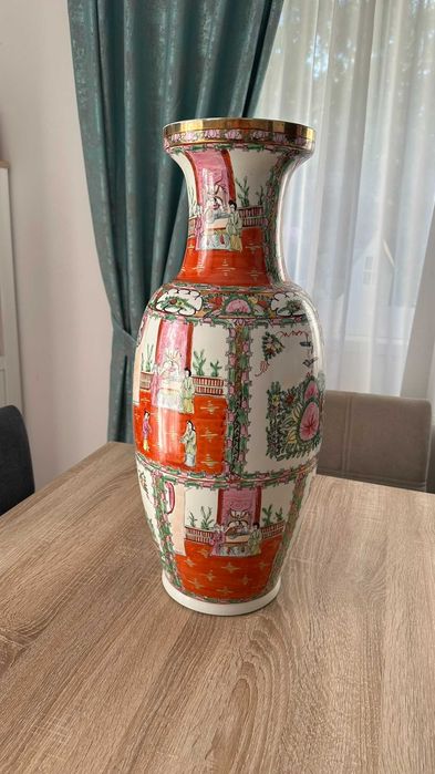 Vaza Portelan de podea inspiratie asiatica Familia Rose