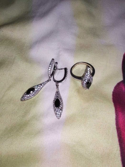 Комплект из серебра 925 пробы