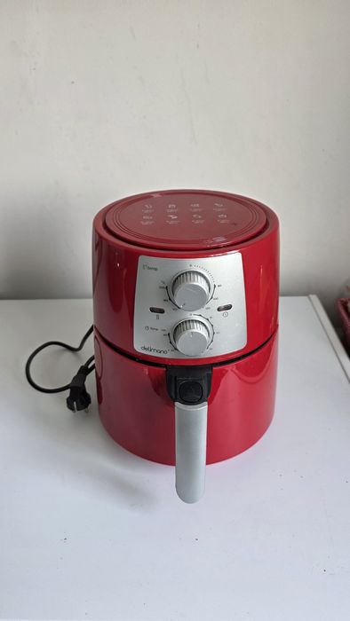 Friteuză cu aer cald (Air Fryer) Delimano Air Fryer Pro Red – Stare excelentă
