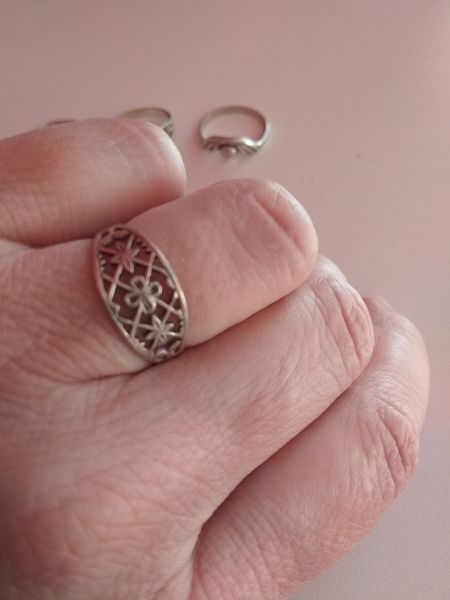 Сребърни бижута- пръстени, обици