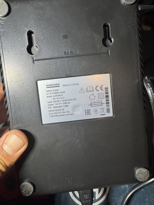 Incarcator nou Karcher 18v-2,5ah