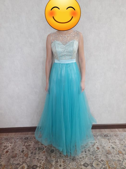 Продам платье вечернее бирюзовый цвет