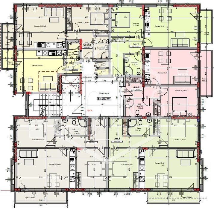 Продава се Двустаен апартамент в Велико Търново, Картала - 64 кв.м за 1296 €/кв.м - Снимка #1