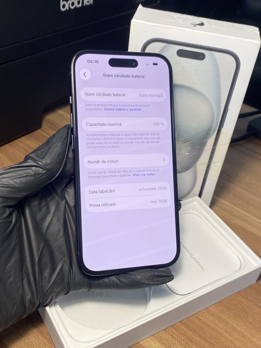 iPhone 15• 128 GB • Black / Cod produs: 5948