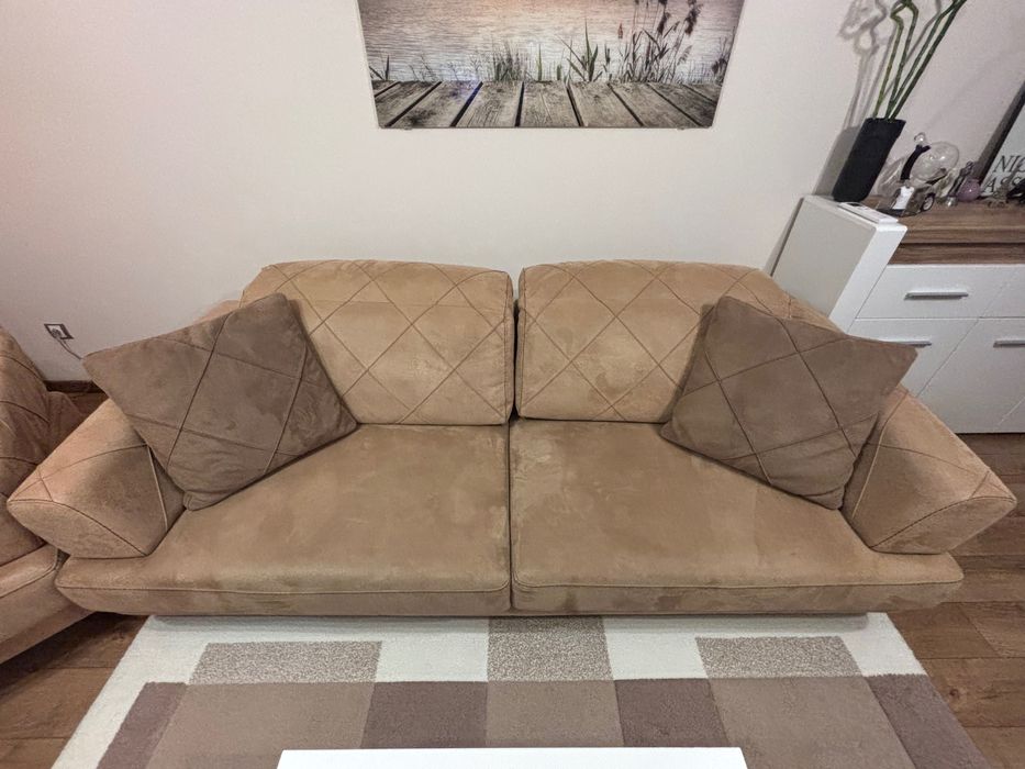 Разтегателен диван с фотьойл