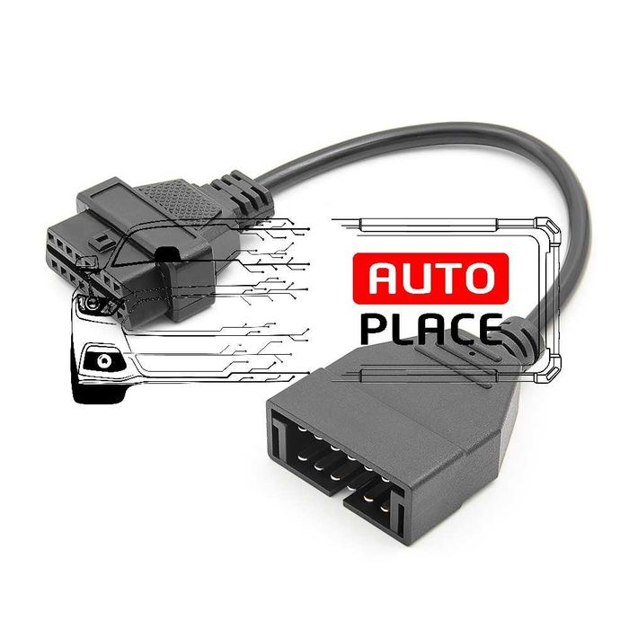 Кабел / Преходник / Адаптер за GM 12 Пина 12 Pin ГМ Delphi Autocom