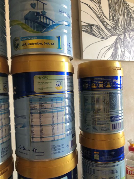 Пустые банки от смеси 50тысяч все