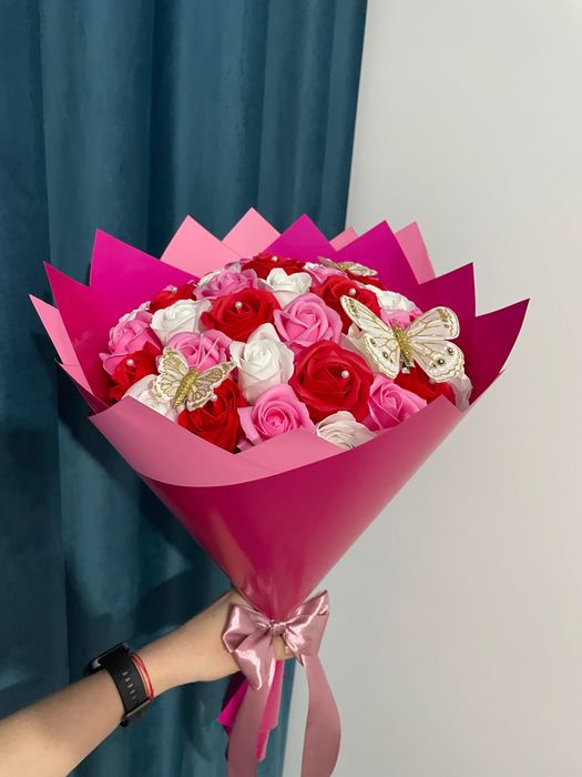 Buchete trandafiri săpun