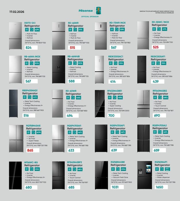 Hisense Xolodilnik, Холодилник Хисенсе