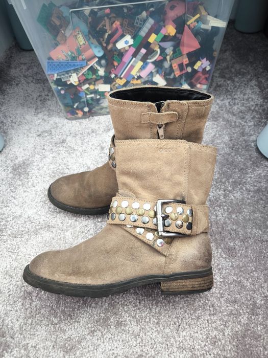 Ghete dama Geox piele întoarsă 36