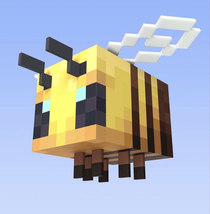 Пинята на Minecraft пчеличка