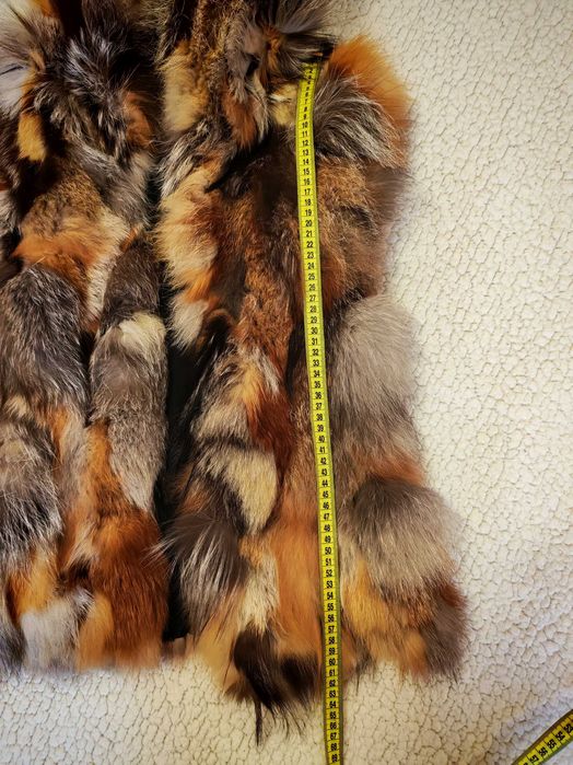 Дамски елек от лисица(естествен косъм)