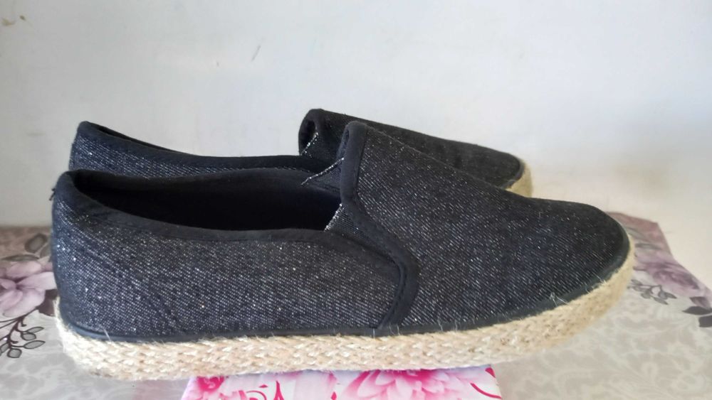 espadrile negre dama