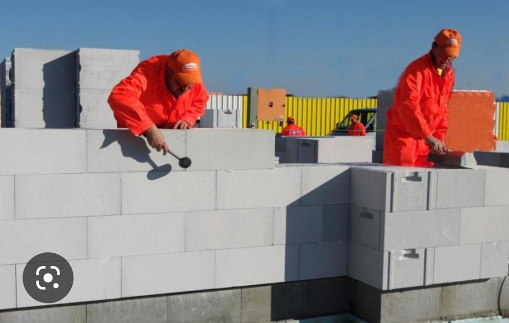 Каменщики,кладка газоблока .Газоблок,облицовка,забутовка.