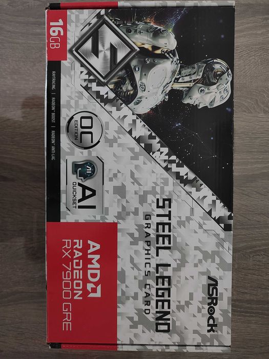 Видеокарта Asrock RX 7900 GRE Steel Legend 16GB OC