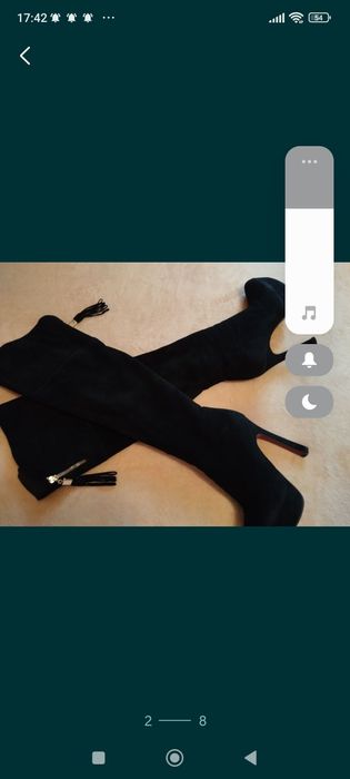 Замшевые ботфорты и ботильоны европейки