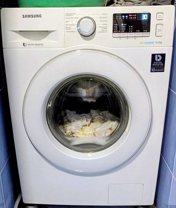 Стиральная машина Samsung WW60J4210JW (6 кг, 1200 об/мин)