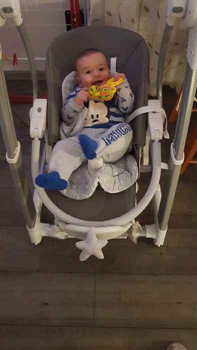 Бебешка люлка-столче за хранене Kikka boo-Prima Grey