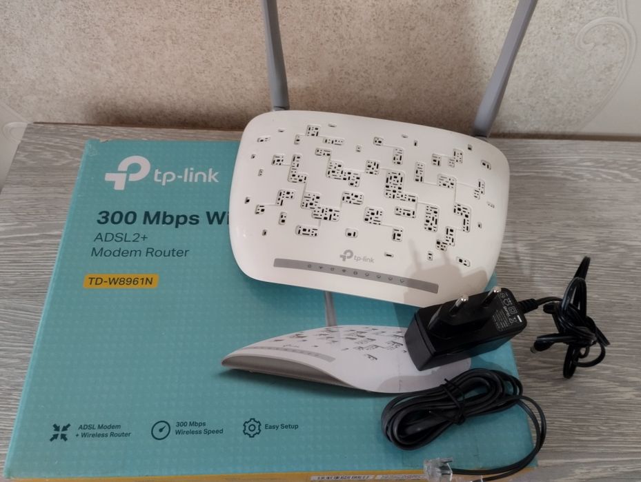 Продаётся 300 Mbps Wi-Fi ADSL2+ роутер. TD-W8961N.