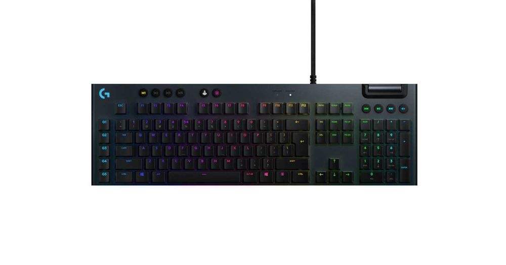 Tastatura mecanica gaming Logitech G815, Ultraslim, Lightsync, SClicky