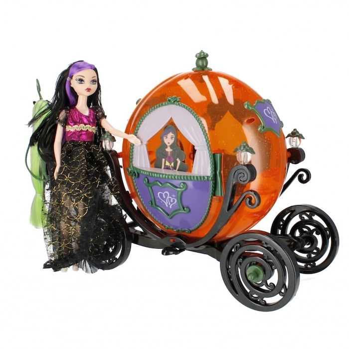 Комплект кукли с количка, многоцветен, 60x34x20см