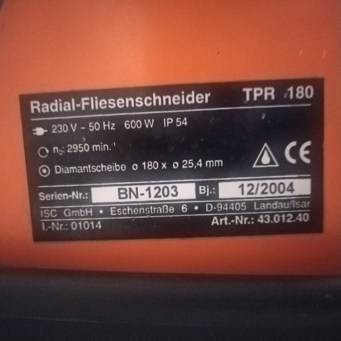 EINHELL 600W машина за водно рязане на плочки, фаянс, теракот, гранитогрес