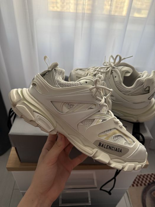 Adidasi Balenciaga Track White/Albi / Premium