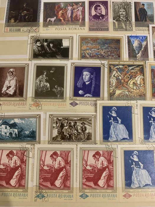 Clasor cu timbre rare romanesti