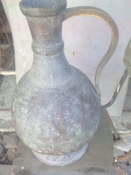 Антиквариат 100-летный човгум из чистой меди работа Хивинских мастеров