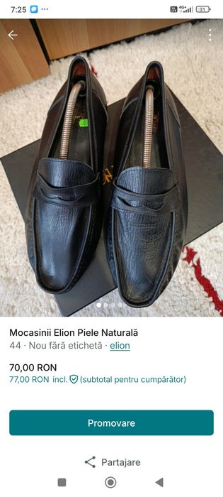 Mocasini Piele Naturală Elion